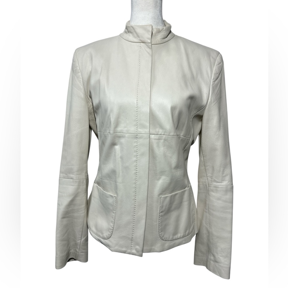 Weekend MaxMara Genuine Leather Jacket